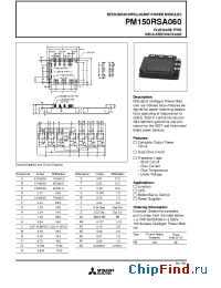 Datasheet PM150RSA060 manufacturer Mitsubishi